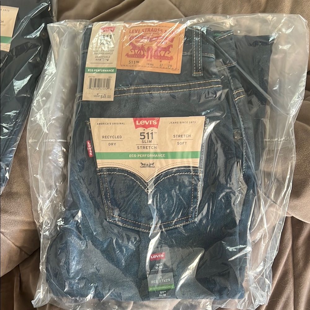 Levi's Slim Blue Jeans Classic Denim
